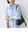 【WEB限定】〈洗濯機可能〉アシンメトリー ストライプ シャツ