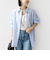 【WEB限定】〈洗濯機可能〉アシンメトリー ストライプ シャツ