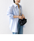【WEB限定】〈洗濯機可能〉アシンメトリー ストライプ シャツ