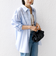 【WEB限定】〈洗濯機可能〉アシンメトリー ストライプ シャツ