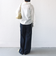 【WEB限定】〈洗濯機可能〉シアー ハイネック 2WAY ブラウス