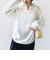 【WEB限定】〈洗濯機可能〉シアー ハイネック 2WAY ブラウス