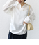 【WEB限定】〈洗濯機可能〉シアー ハイネック 2WAY ブラウス