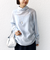 【WEB限定】〈洗濯機可能〉シアー ハイネック 2WAY ブラウス