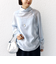 【WEB限定】〈洗濯機可能〉シアー ハイネック 2WAY ブラウス