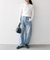 SHIPS any:〈洗濯機可能〉シアー リブ ロング スリーブ クルーネック TEE