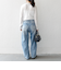 SHIPS any:〈洗濯機可能〉シアー リブ ロング スリーブ クルーネック TEE