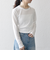 SHIPS any:〈洗濯機可能〉シアー リブ ロング スリーブ クルーネック TEE