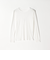 SHIPS any:〈洗濯機可能〉シアー リブ ロング スリーブ クルーネック TEE