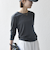 SHIPS any:〈洗濯機可能〉シアー リブ ロング スリーブ クルーネック TEE