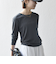 SHIPS any:〈洗濯機可能〉シアー リブ ロング スリーブ クルーネック TEE