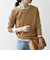 SHIPS any:〈洗濯機可能〉シアー リブ ロング スリーブ クルーネック TEE