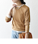 SHIPS any:〈洗濯機可能〉シアー リブ ロング スリーブ クルーネック TEE