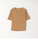 SHIPS any:〈洗濯機可能〉シアー リブ ハーフ スリーブ クルーネック TEE