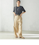 SHIPS Primary Navy Label:チノパンツ