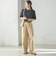 SHIPS Primary Navy Label:チノパンツ