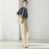 SHIPS Primary Navy Label:チノパンツ