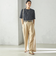 SHIPS Primary Navy Label:チノパンツ