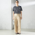 SHIPS Primary Navy Label:チノパンツ
