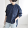 quaranciel:〈手洗い可能〉ドレッシー ワーク ポケット シャツ