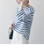 Le minor:〈洗濯機可能〉ロングスリーブ ボーダー TEE 25SS