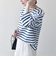 Le minor:〈洗濯機可能〉ロングスリーブ ボーダー TEE 25SS