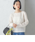 〈手洗い可能〉シアー ネック ポコビュー TEE ブラウス