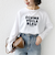 〈洗濯機可能〉プラチナヴェール 長袖 ロゴ TEE