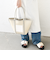SHIPS any: ステッチ エンブロイダリー ポケット トートバッグ