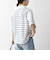 SHIPS any:〈洗濯機可能〉パイル ボーダー ラガーTEE