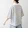 SHIPS any:〈洗濯機可能〉パイル ボーダー ラガーTEE