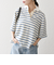 SHIPS any:〈洗濯機可能〉パイル ボーダー ラガーTEE
