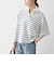 SHIPS any:〈洗濯機可能〉パイル ボーダー ラガーTEE