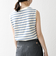 SHIPS any:〈洗濯機可能〉パイル ボーダー ノースリーブ TEE