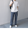 SHIPS any: デザイン リブ ハイゲージ ポンチ クルーネック Tシャツ◇
