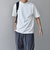 SHIPS any: デザイン リブ ハイゲージ ポンチ クルーネック Tシャツ◇