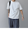SHIPS any: デザイン リブ ハイゲージ ポンチ クルーネック Tシャツ◇