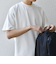 SHIPS any: デザイン リブ ハイゲージ ポンチ クルーネック Tシャツ◇
