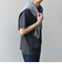 SHIPS any: デザイン リブ ハイゲージ ポンチ クルーネック Tシャツ◇