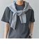 SHIPS any: デザイン リブ ハイゲージ ポンチ クルーネック Tシャツ◇