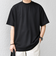 SHIPS any: デザイン リブ ハイゲージ ポンチ クルーネック Tシャツ◇