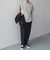 SHIPS any: デザイン リブ ハイゲージ ポンチ クルーネック Tシャツ◇