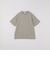 SHIPS any: デザイン リブ ハイゲージ ポンチ クルーネック Tシャツ◇