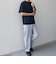 SHIPS any: デザイン リブ ハイゲージ ポンチ クルーネック Tシャツ◇