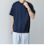 SHIPS any: デザイン リブ ハイゲージ ポンチ クルーネック Tシャツ◇