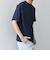 SHIPS any: デザイン リブ ハイゲージ ポンチ クルーネック Tシャツ◇