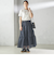 オーガンジー ティアード スカート