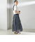 オーガンジー ティアード スカート