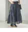 オーガンジー ティアード スカート
