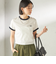 《一部追加予約》FRED PERRY:G9163 CROPPED RINGER TEE
